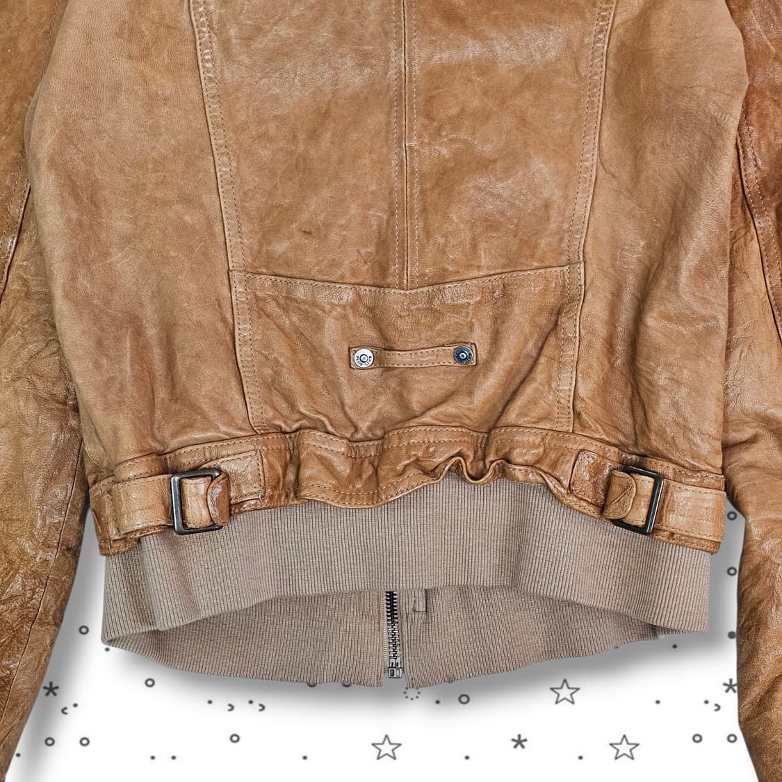 VTG 오렌지 브라운 양가죽자켓 상품이미지5