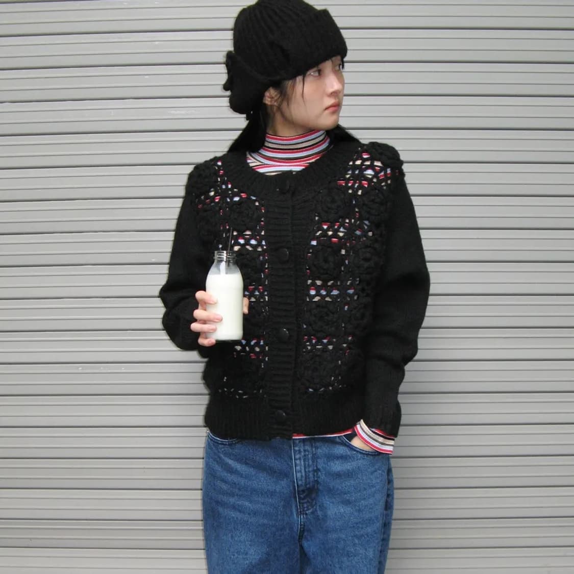 Flower crochet handmade knit cardigan 상품이미지2