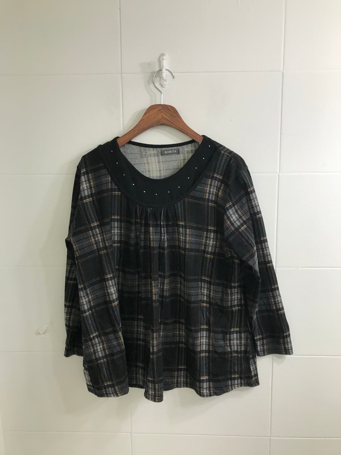 사와코 케이프 코트 무채색 니혼진 코디세트 상품이미지7