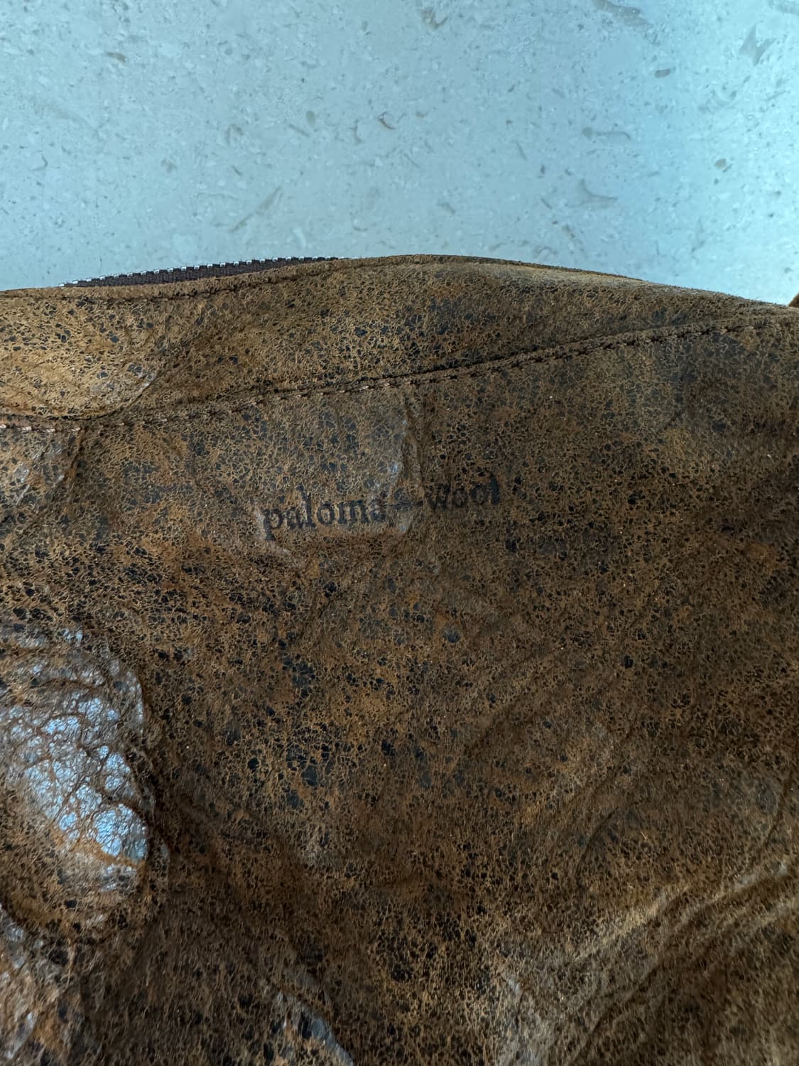 팔로마울 Paloma wool 스퀘어 티백 가방 os 브라운  상품이미지7