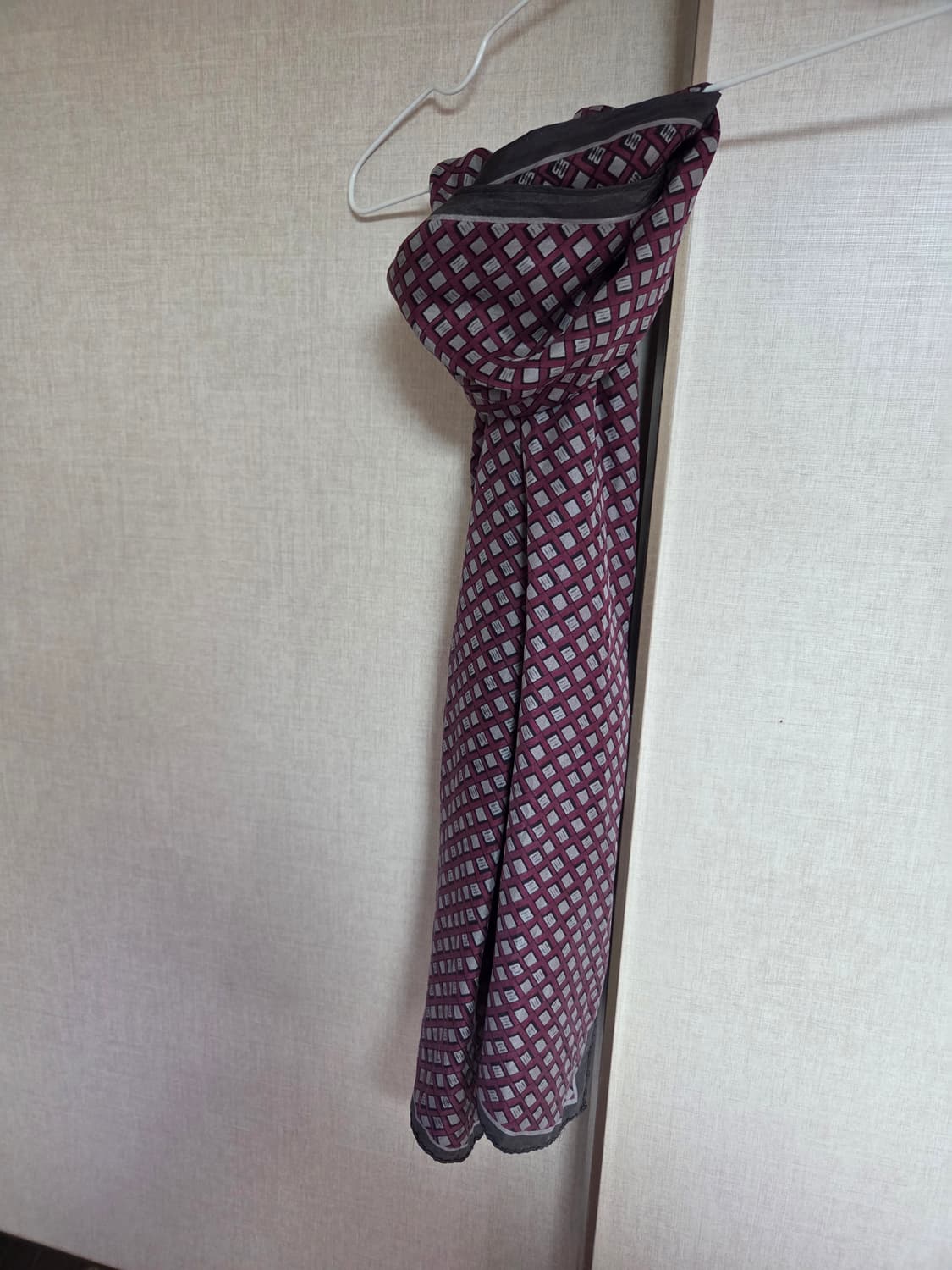 DAKS 체크 패턴 실크스카프 상품이미지4