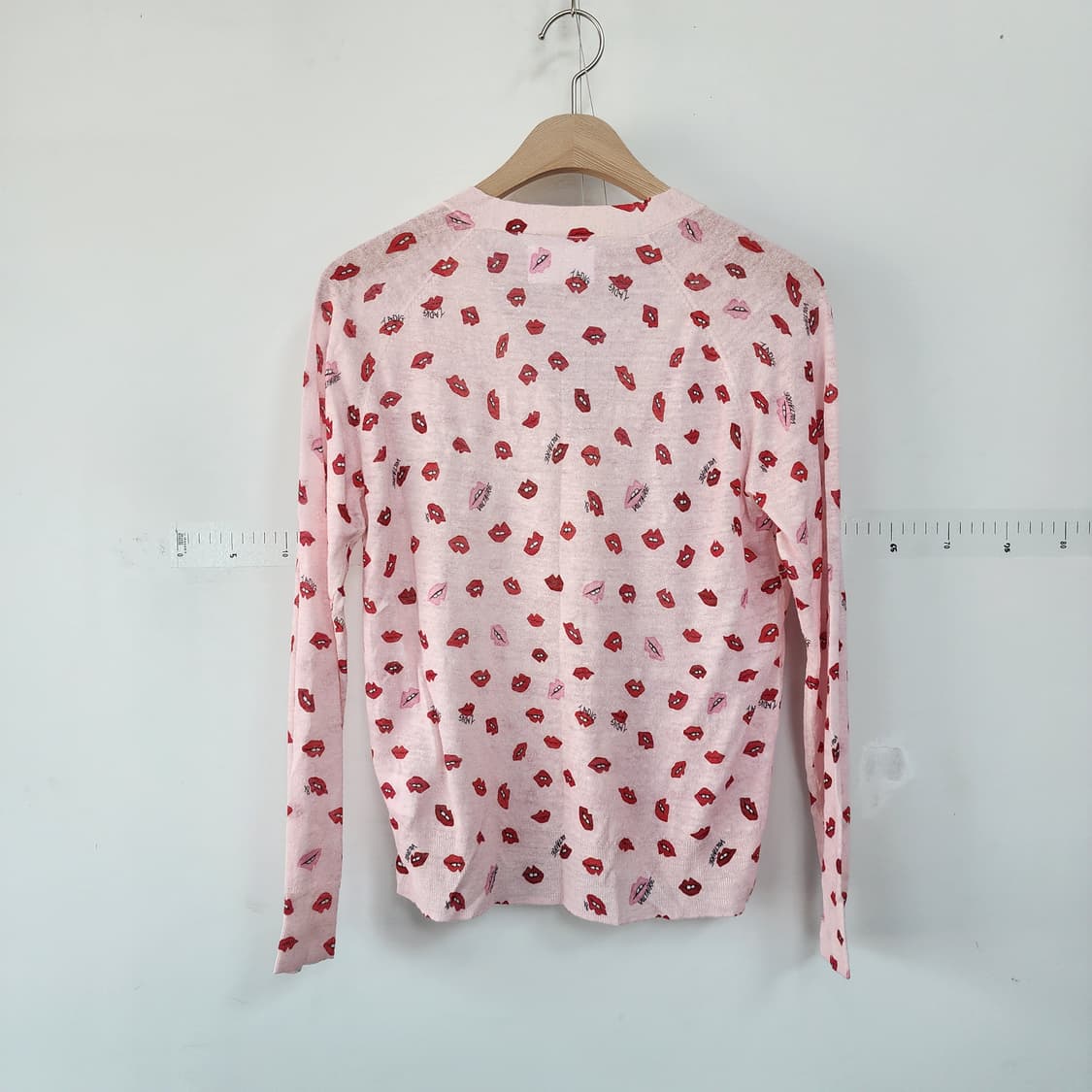 쟈딕앤볼테르 립 프린트 핑크 가디건 상품이미지4