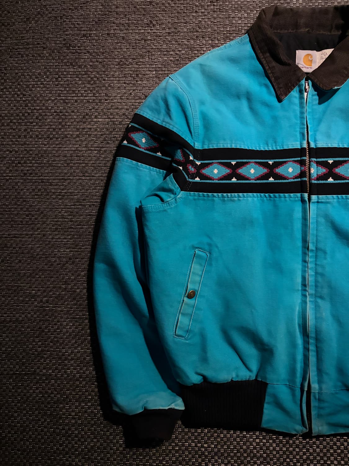 90s 칼하트 아즈텍 산타페 JQ041 TEAL L USA🇺🇸 상품이미지3