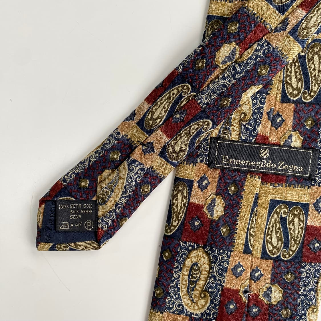 에르메네질도제냐 페이즐리 정품 명품 넥타이 상품이미지6