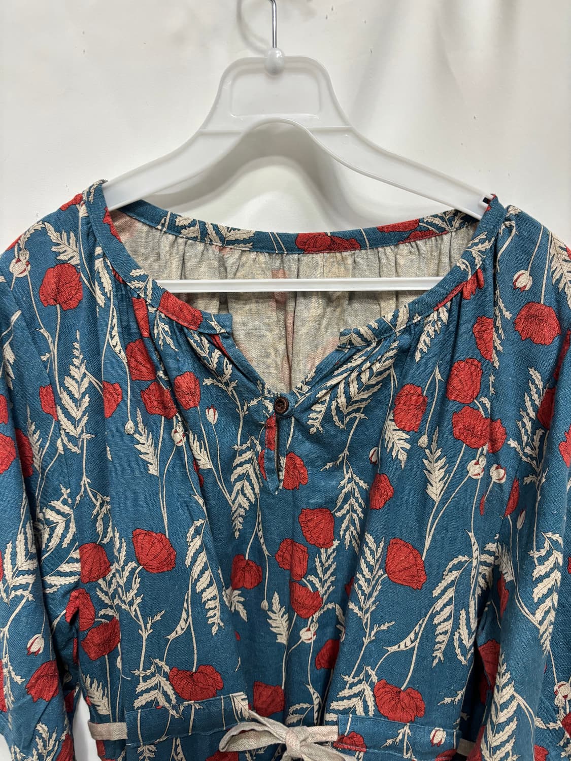 플로럴 및 리프 프린트 맥시 롱 원피스 상품이미지2