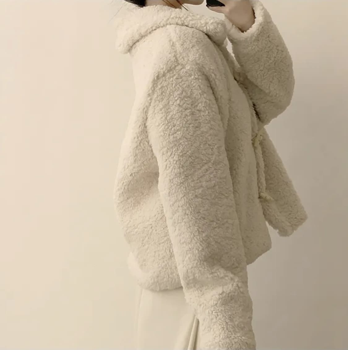 양털 뽀글이 떡볶이 숏코트 상품이미지3