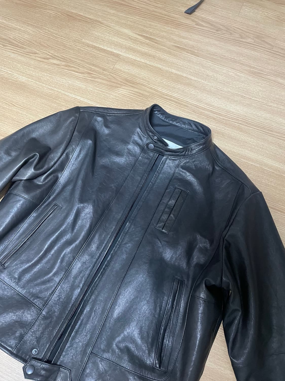 [4] 해칭룸 라이더 레더 자켓 램스킨 상품이미지1