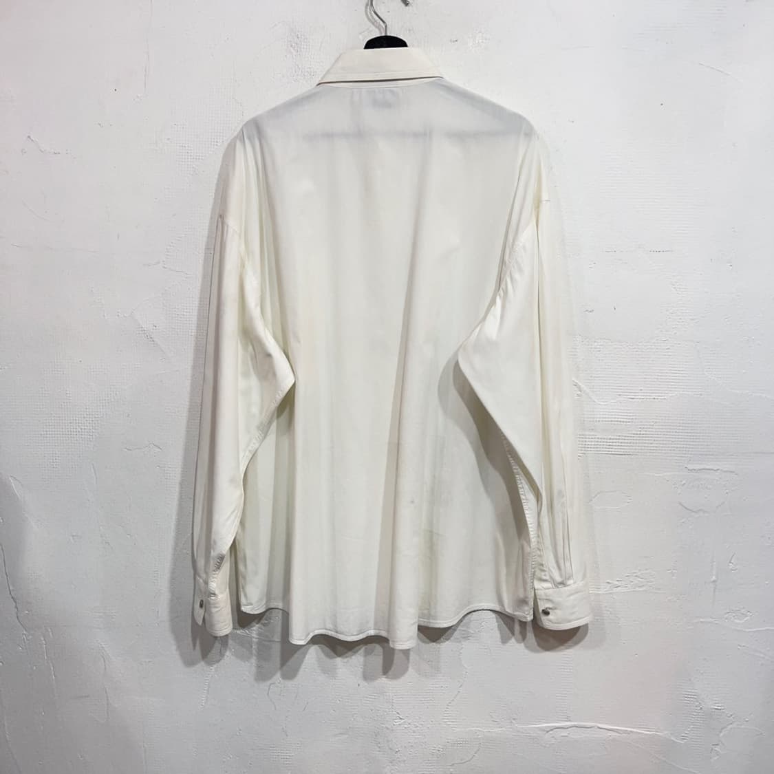 베르사체 아카이브 화이트 솔리드 셔츠 상품이미지3