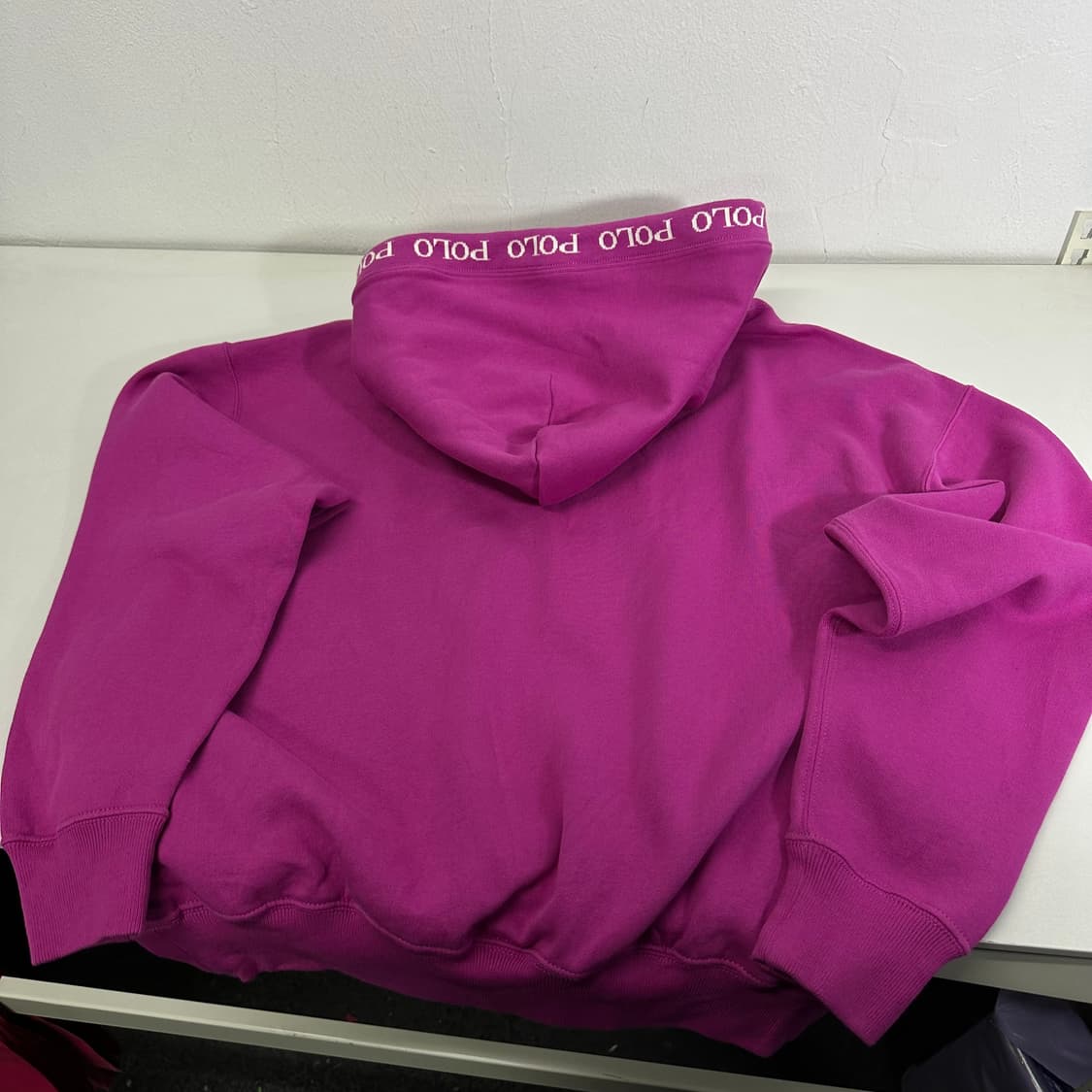 M 폴로 랄프로렌 핑크 빅로고 오버핏 후드티  상품이미지7