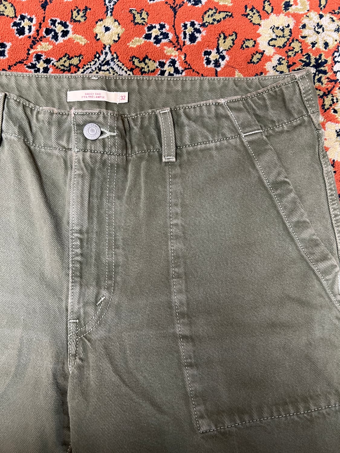 [36] 리바이스 프리미엄 Big E 퍼티그 팬츠 카키 상품이미지3