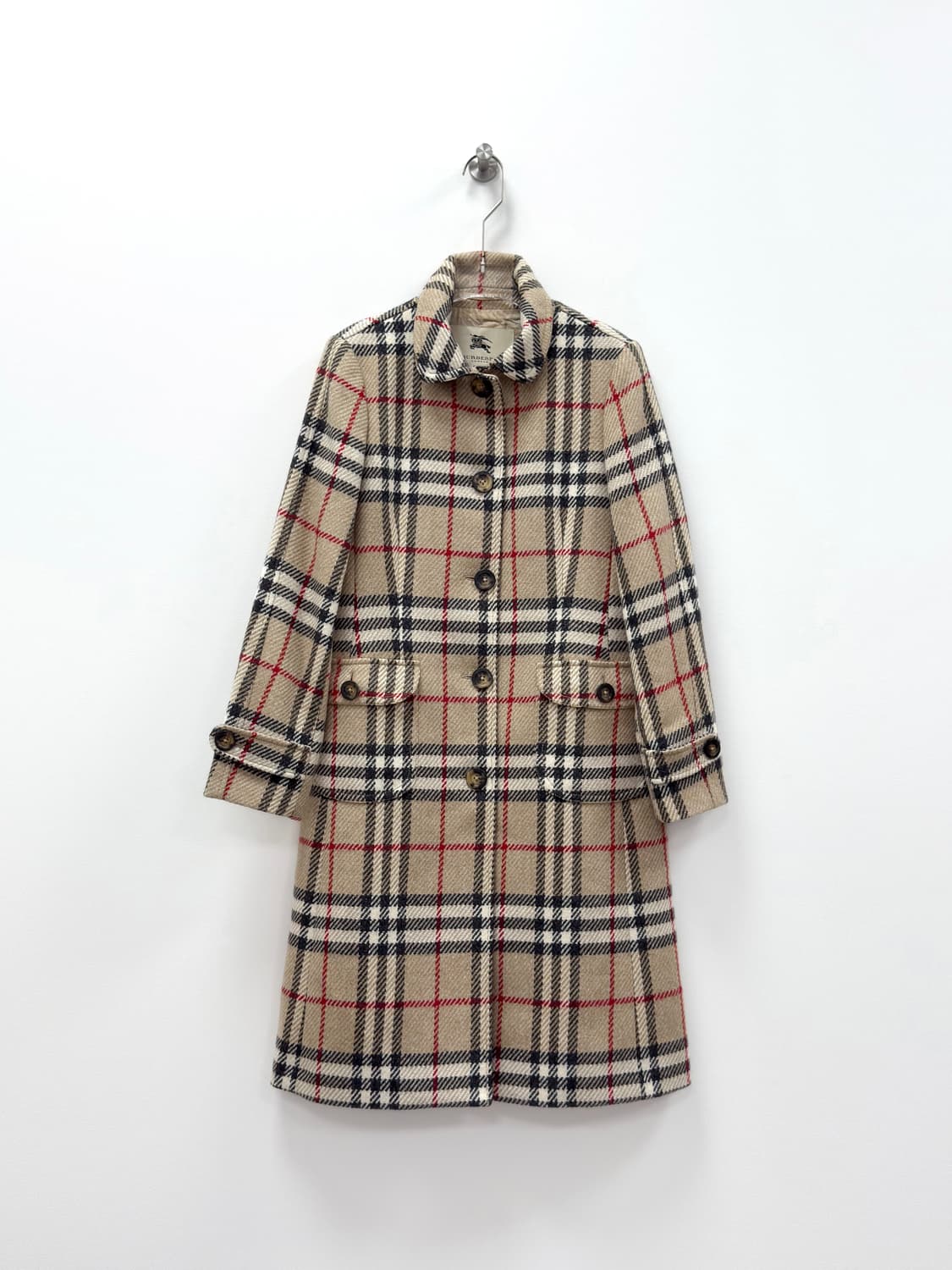Burberry Nova Check Wool Coat Beige 상품이미지1