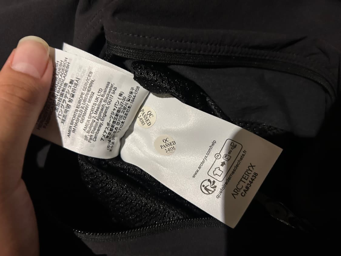 [새상품급/25ss L] 아크테릭스 감마 라이트웨이트 후디 신형 블랙 상품이미지5