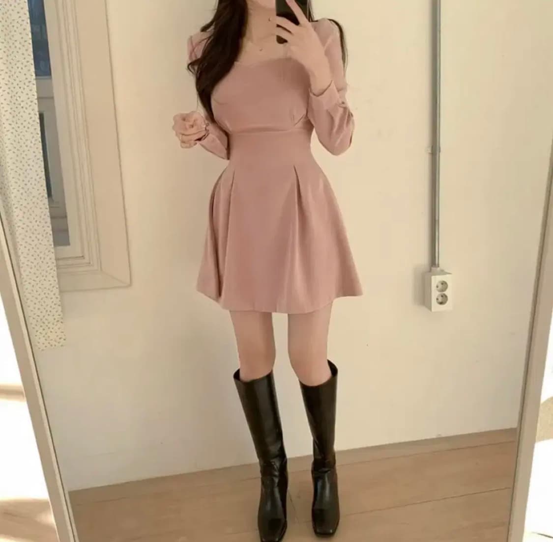 (새상품) 미니원피스 핑크 M 상품이미지1