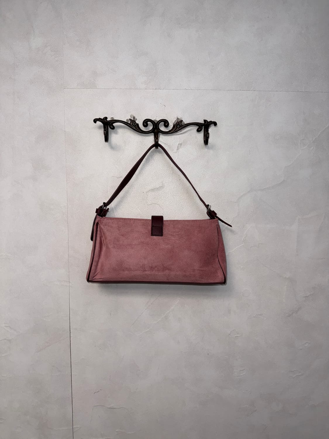 ESCADA indi pink suede pocket 숄더백 상품이미지4