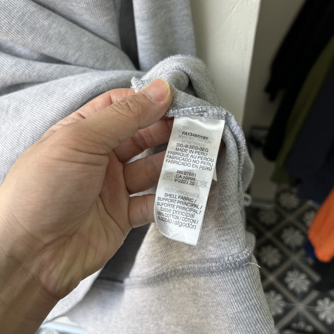 16746 - 라코스테 그레이 반집업 니트 상품이미지4