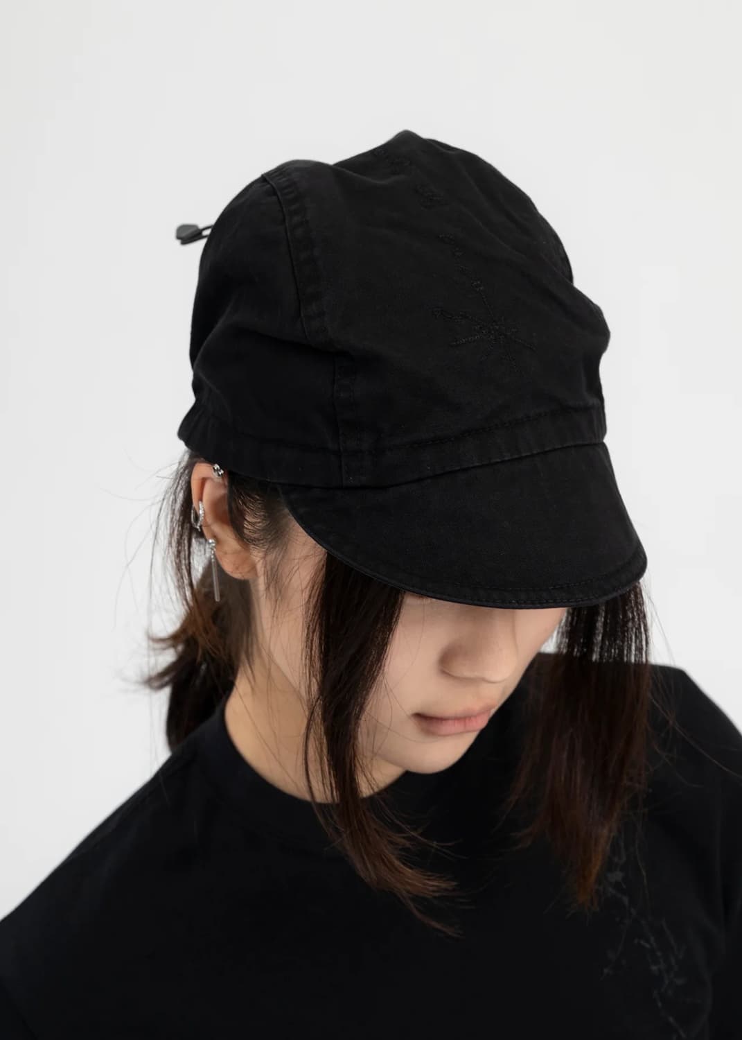 혜인서 셔링캡 (블랙) 상품이미지2