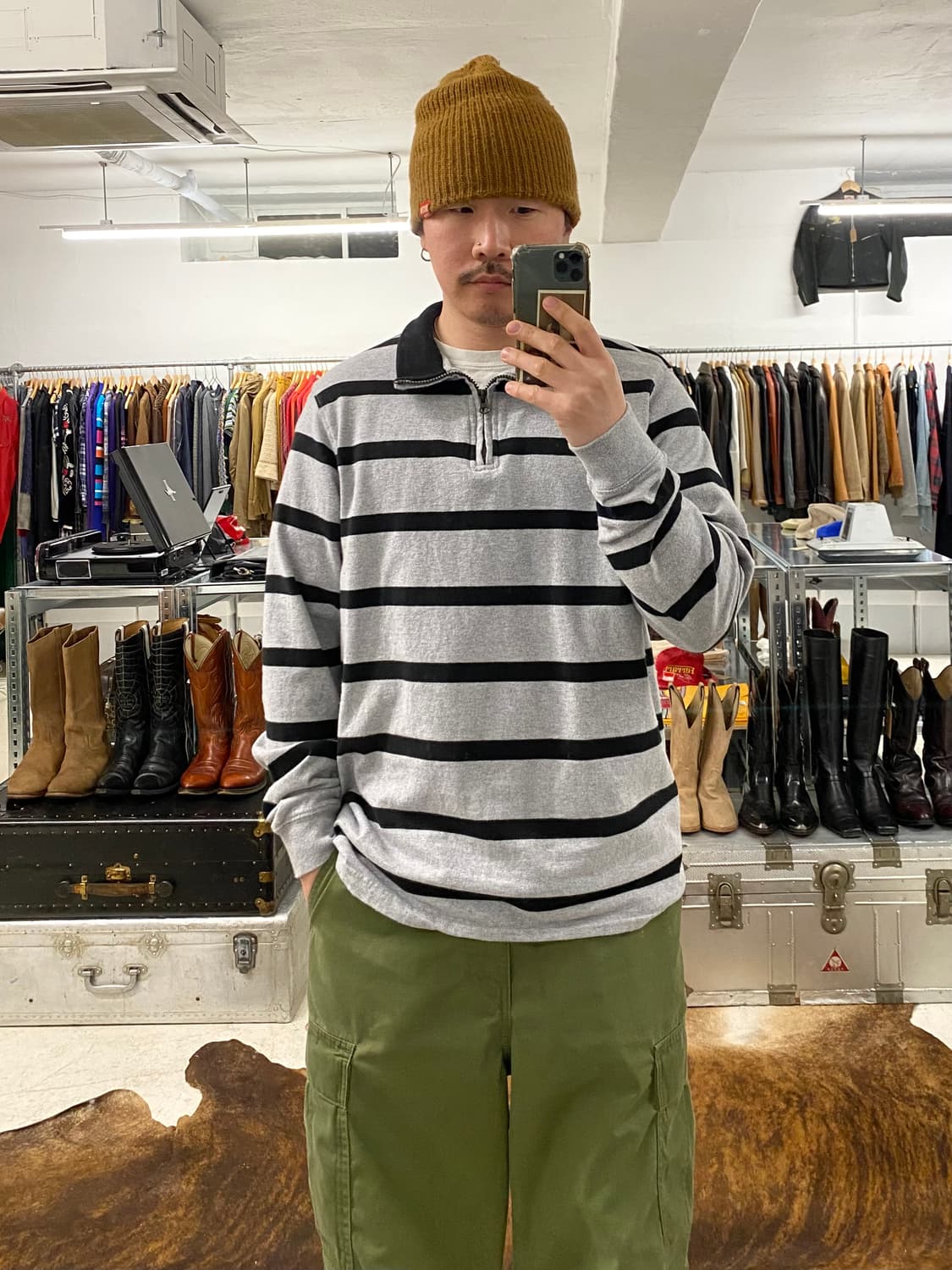 CHAPS by ralph lauren half zip-up 쿼터 집업 상품이미지2