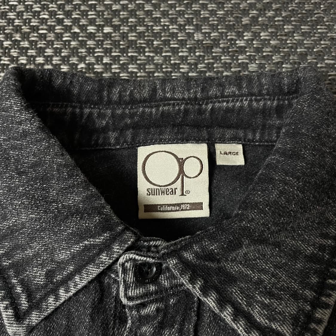 오션퍼시픽 그레이 원포켓 데님 셔츠 자켓 L 상품이미지4