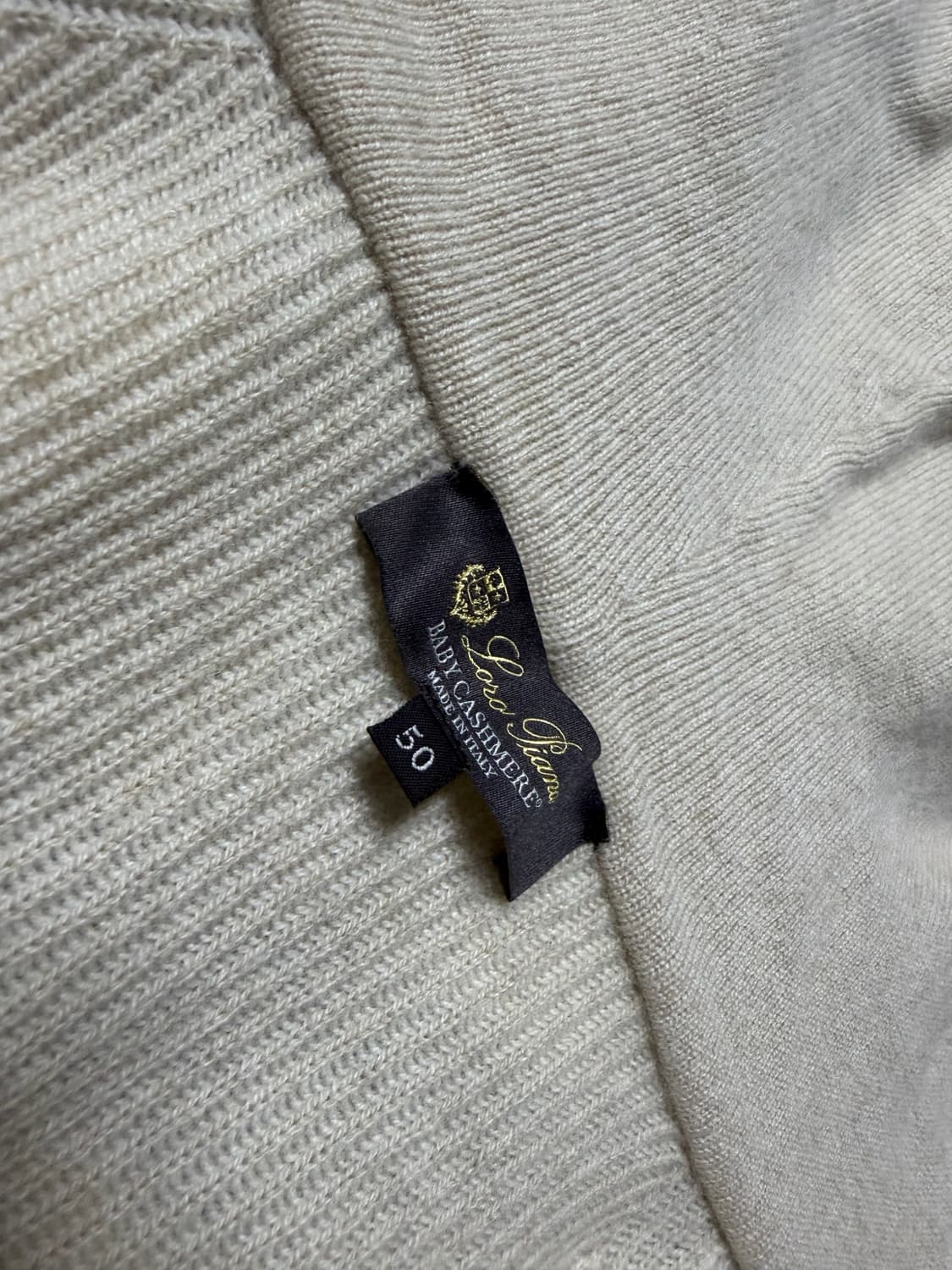 로로피아나 베이비캐시미어 니트집업 상품이미지2