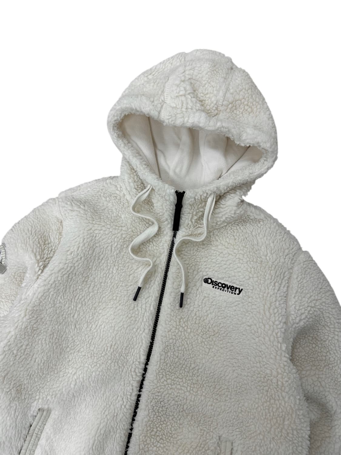 디스커버리 플리스 후리스 후드집업 아이보리 (L) 상품이미지2