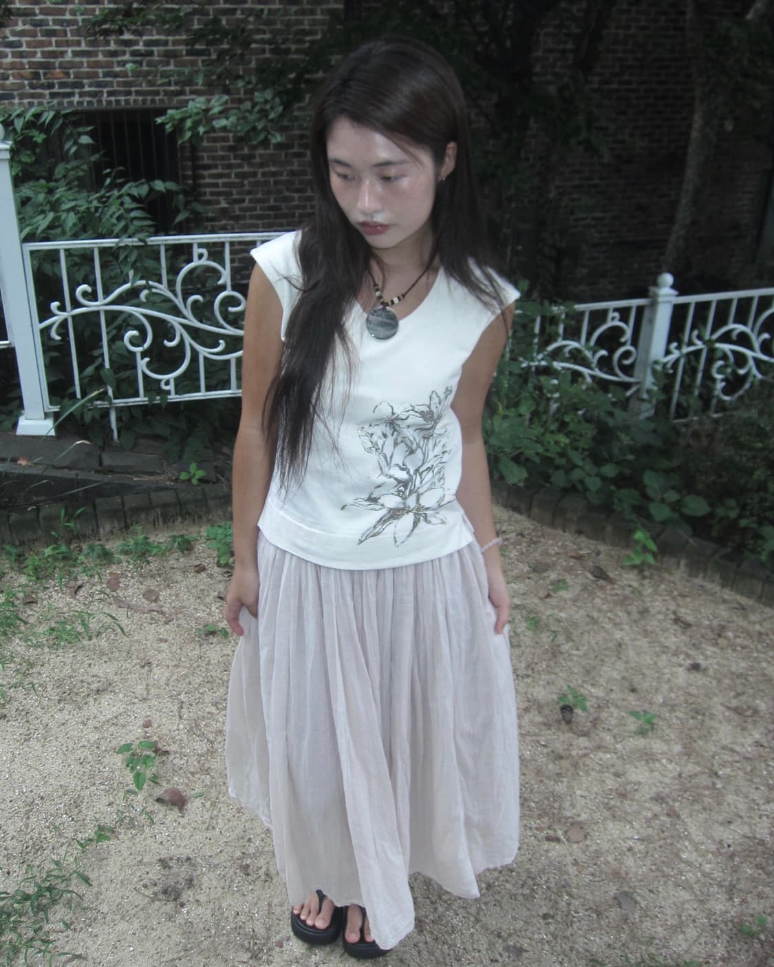 vintage Christian Aujard sleeveless top 상품이미지4