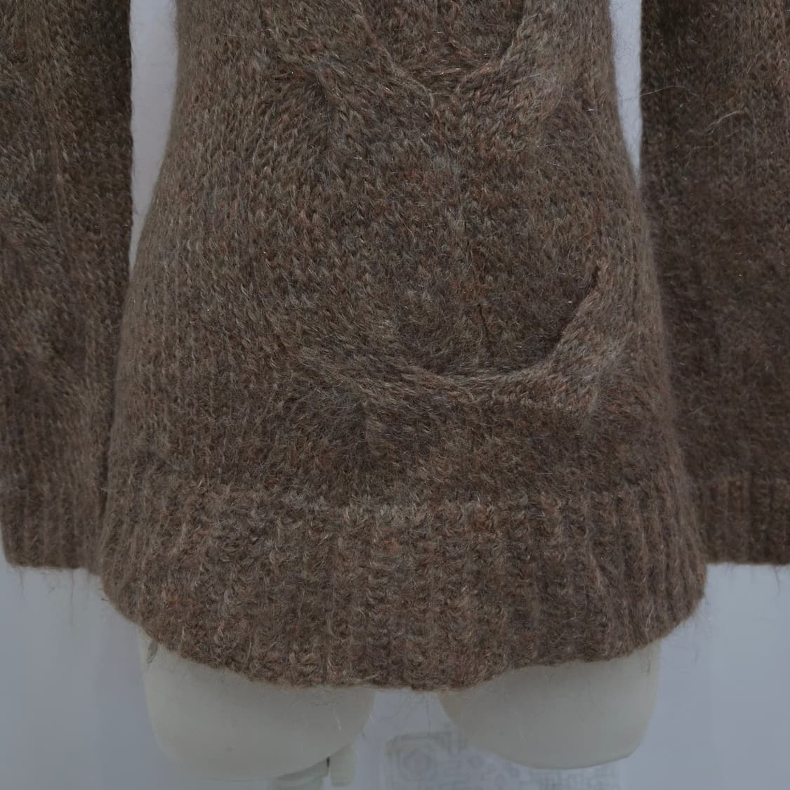 모헤어 터틀넥 브라운 니트 일본빈티지 상품이미지6