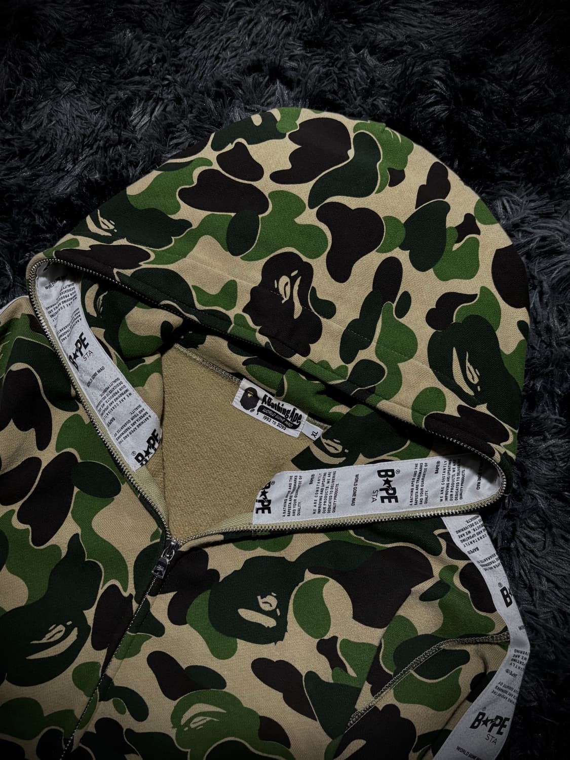 Bape 스타 카모플라쥬 후드집업 상품이미지3