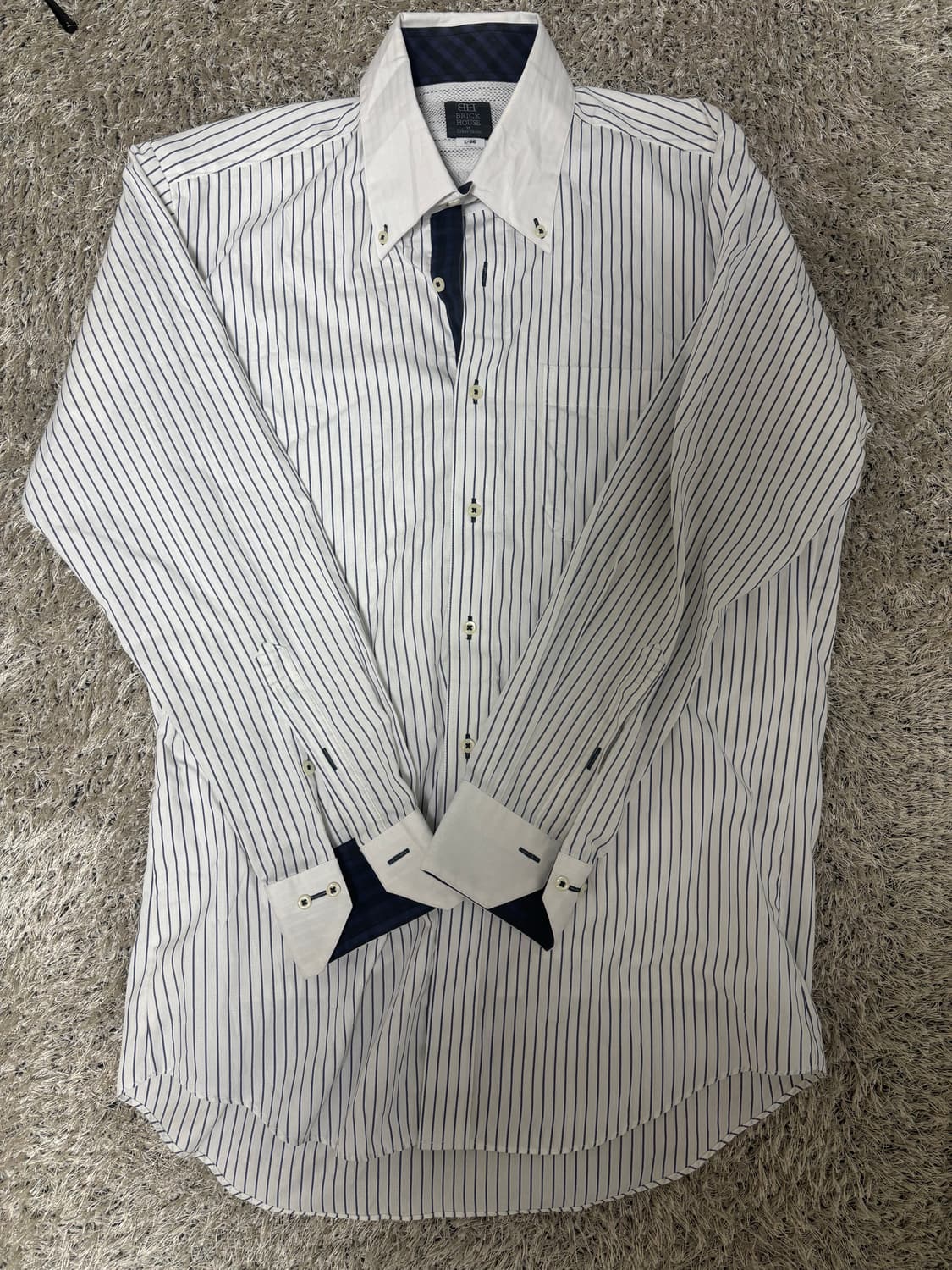 일본판 브릭하우스 스트라이프 셔츠 105-110 상품이미지1