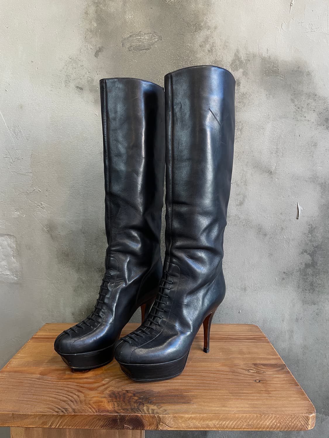 90s 입생로랑 레이디 에스코트 부츠 상품이미지1