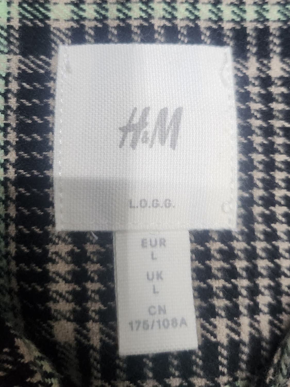 H&M 체크 셔츠 포켓 자켓 L 상품이미지3