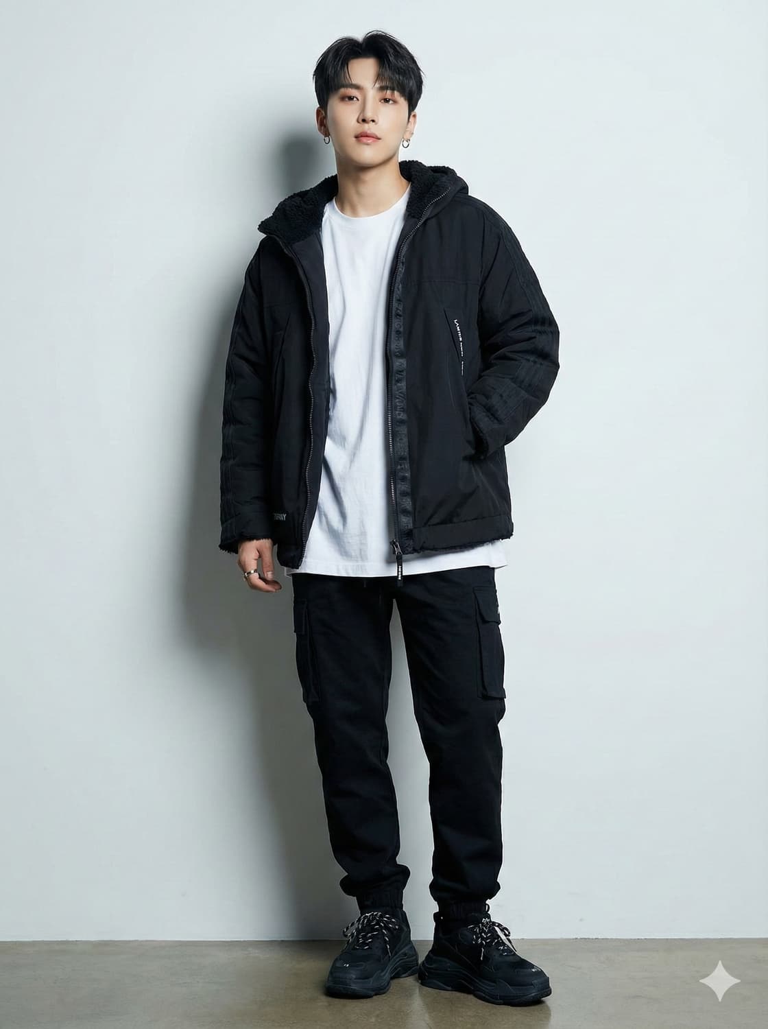 라이프워크 리버시블 쉐르파 버블링 후리스 후드자켓_L 상품이미지1