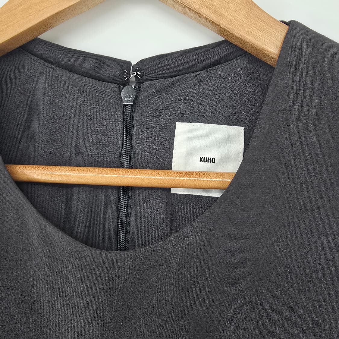 KUHO  짙은 회색 민소매 롱 블라우스 미니 원피스 S 상품이미지6