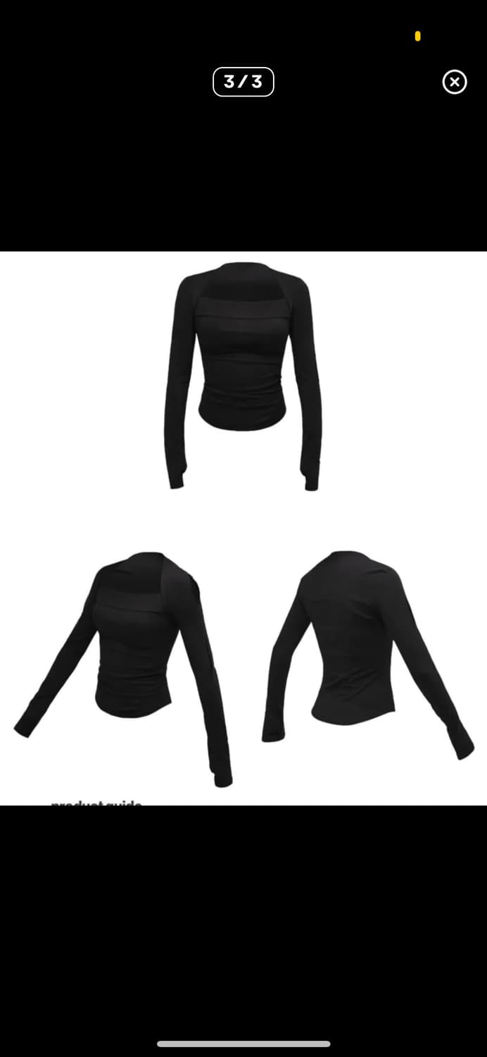 오호스 숄더랩 롱슬리브 상품이미지3