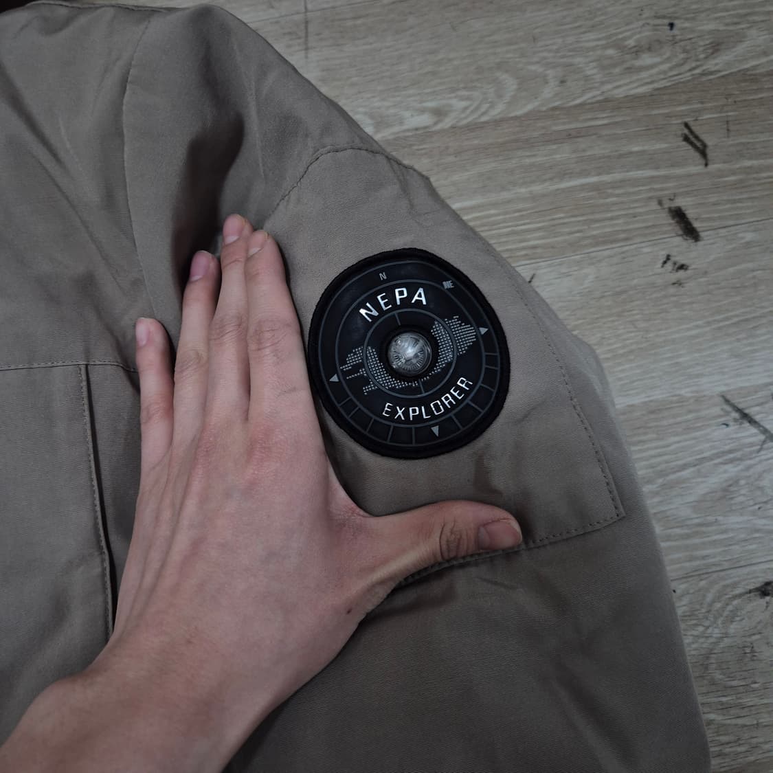 네파 사이드와펜 구스다운 후드 패딩 점퍼 XL(105) 상품이미지4