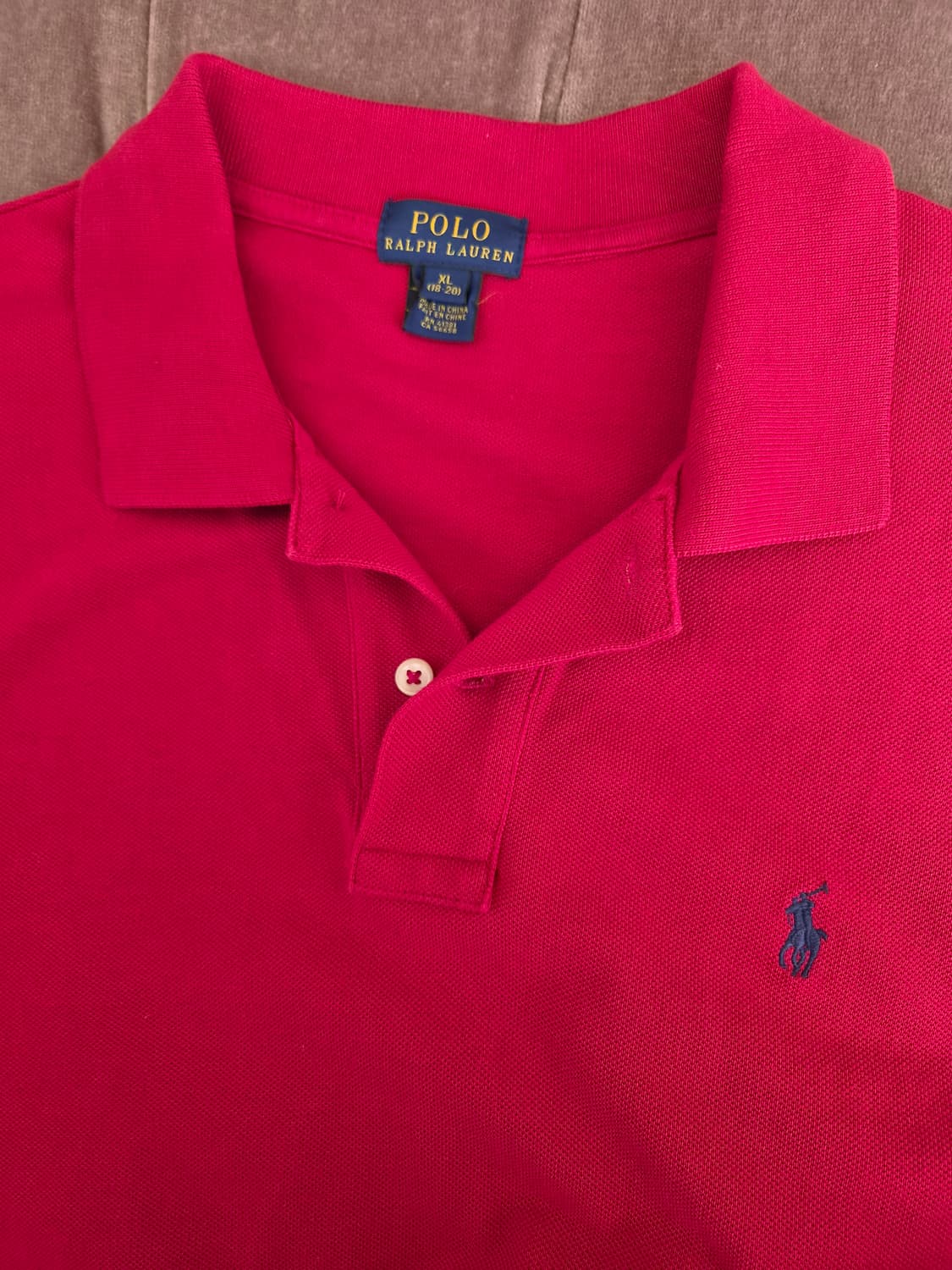 폴로랄프로렌 주니어 레드 PK카라반팔티셔츠 상품이미지7