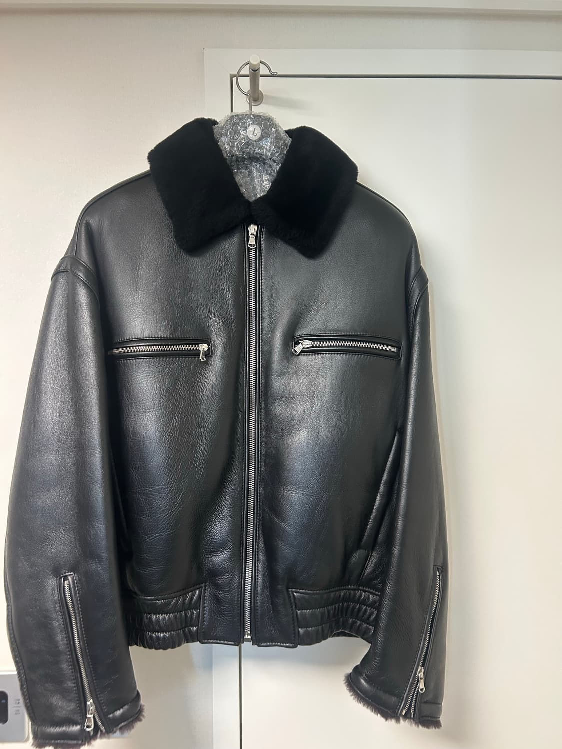 시스템옴므 리얼 무스탕 자켓 신품급 100-105 상품이미지1