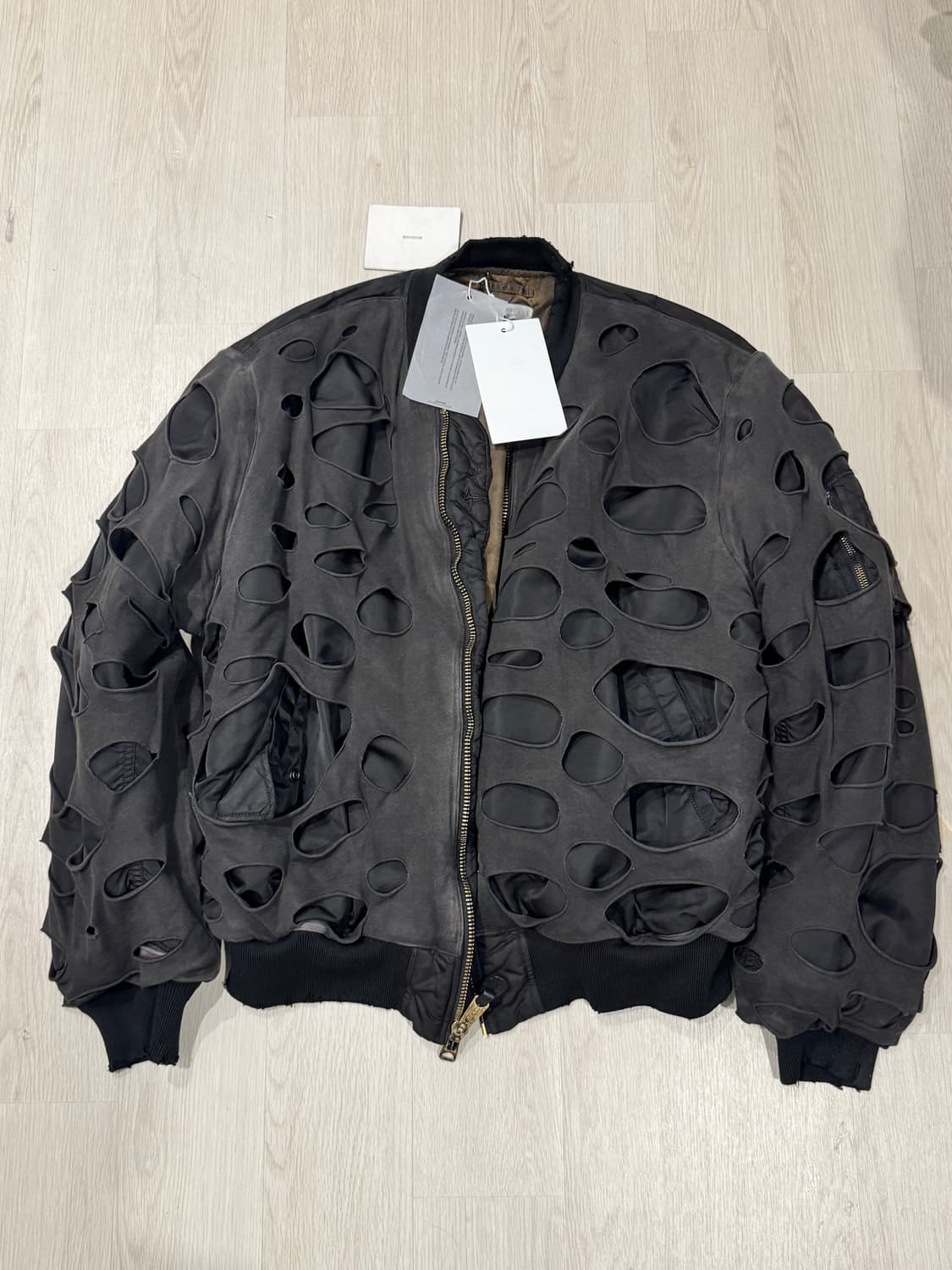 (2) 알렉산더 디제노바 더블 레이어 봄버 블랙 상품이미지1