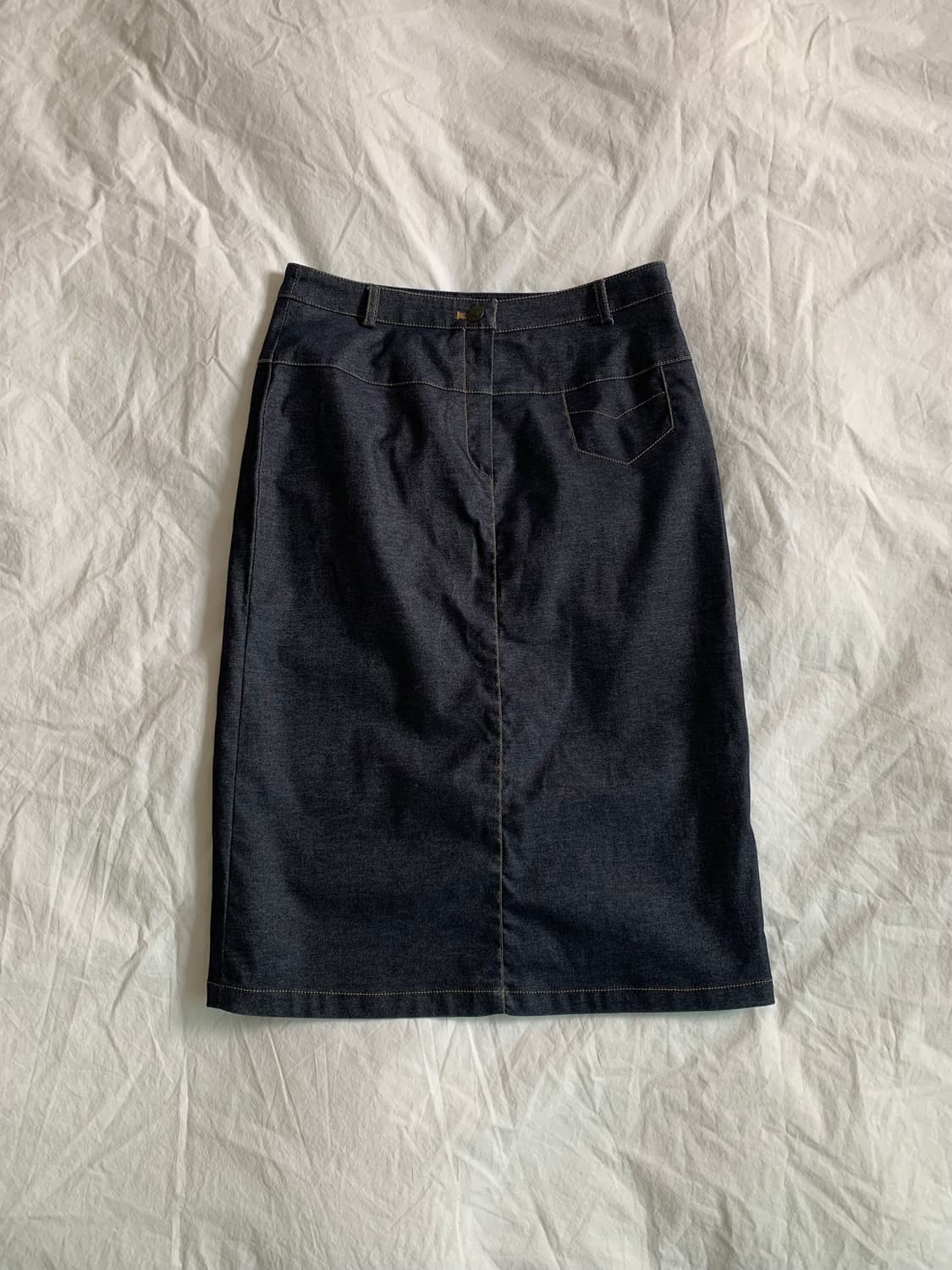 데님 미디 스커트 상품이미지1