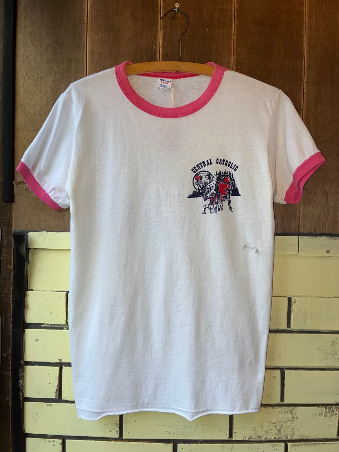 80’s Champion Ringer Tee Made In USA 상품이미지1