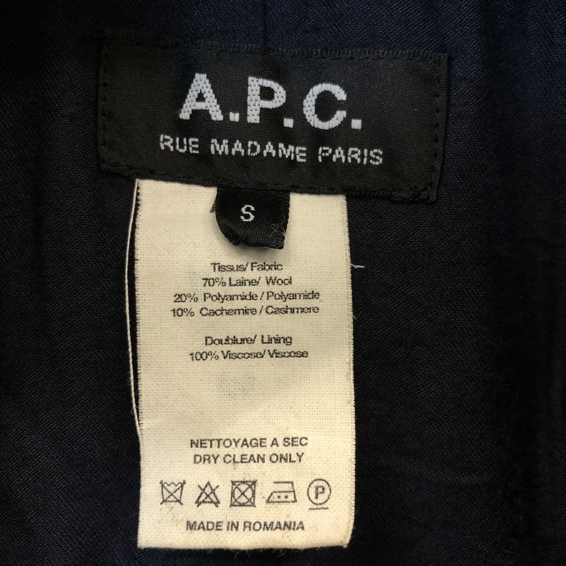 A.P.C 아페쎄 캐시미어 발마칸코트 S  상품이미지6