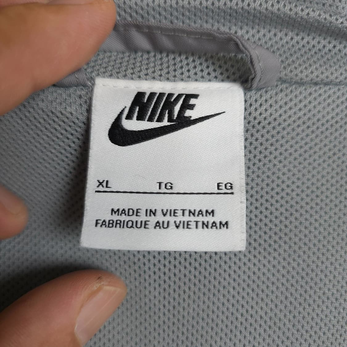 남성용 나이키 Nike 그레이 로고 윈드러너 후드 자켓 XL (105) 상품이미지7