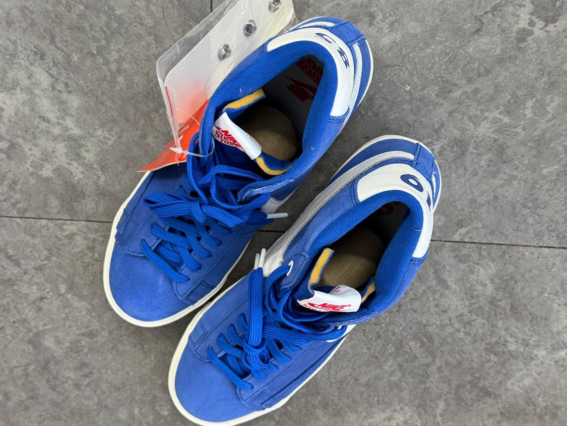 새제품 나이키 블레이져 기묘한이야기 미드 하이탑 블루 265 상품이미지5