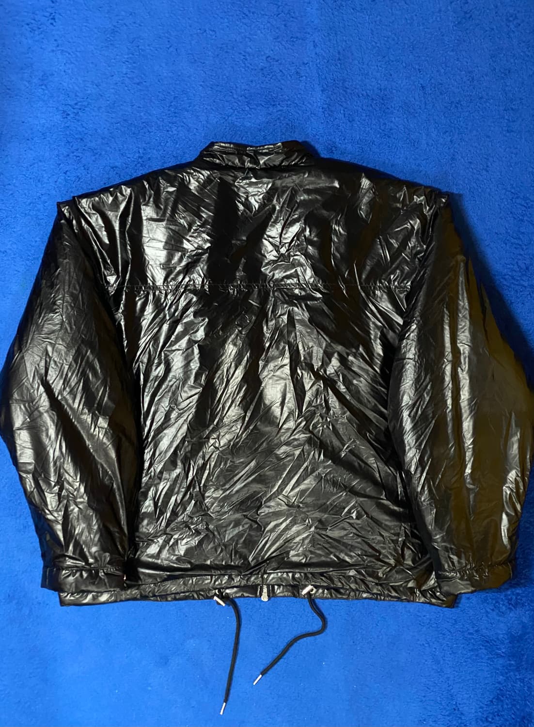 KIIMUIR 키뮤어 유광 릴렉스드 패디드 바이커 점퍼 블랙 XL 상품이미지6