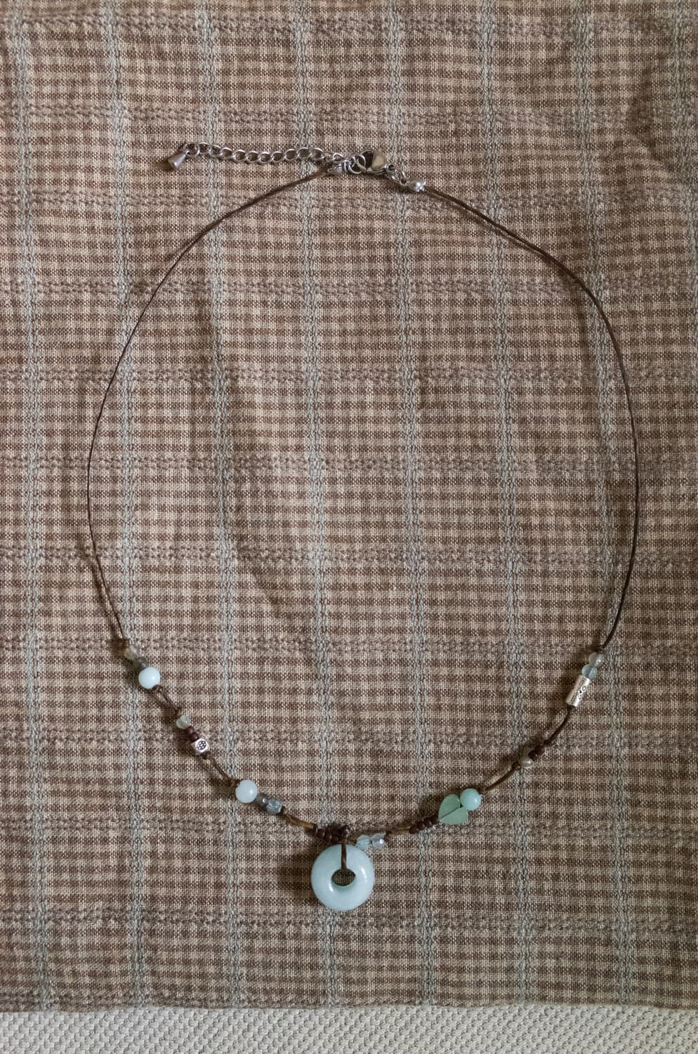 mint donut necklace 민트 도넛 핸드메이드 목걸이 상품이미지6