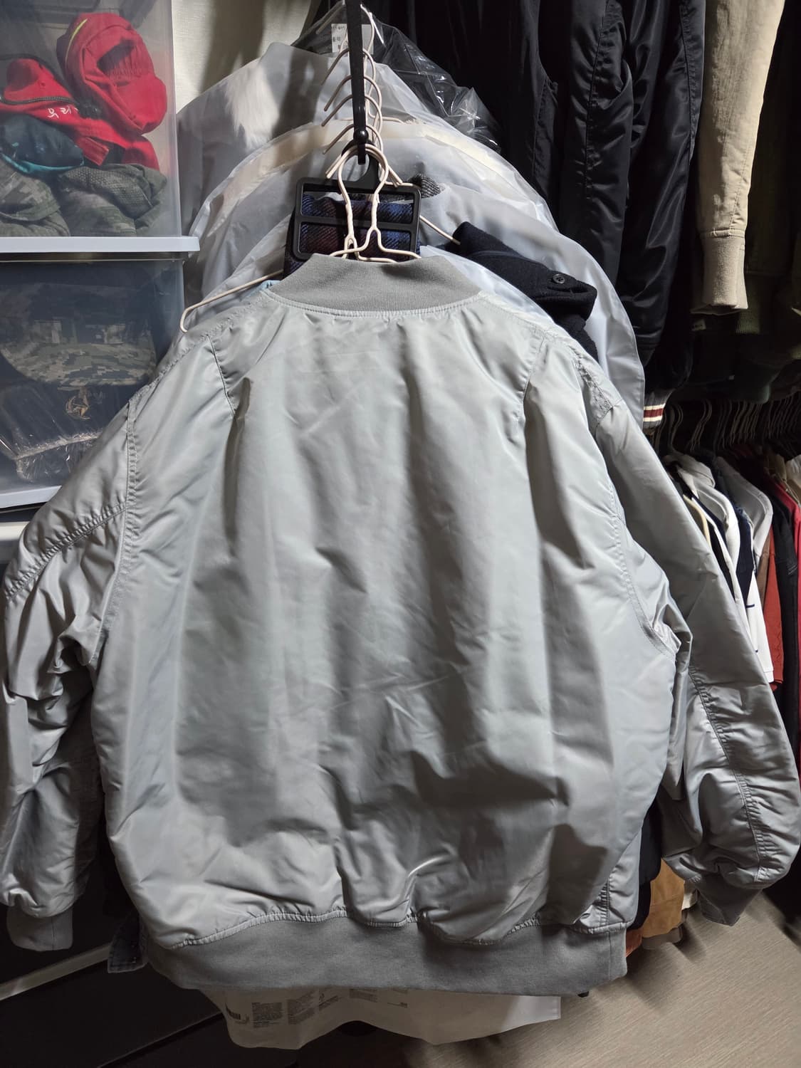 GU 히트 패디드 MA-1 블루종 (XL) 상품이미지2