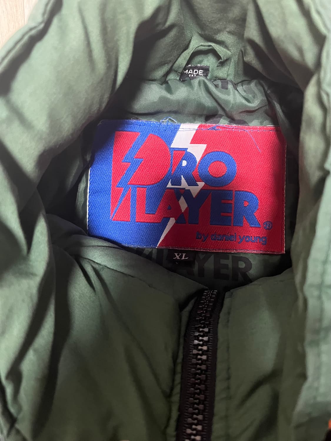 90s 빈티지 프로 플레이어 마이애미 허리케인즈 윈드브레이커 자켓 xl 상품이미지4