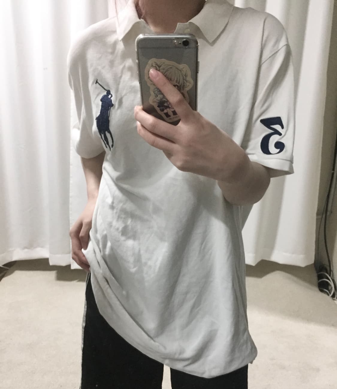 폴로 랄프로렌 흰검  화이트 블랙 빅포니 카라 PK 치프키프 반팔 티 상품이미지1
