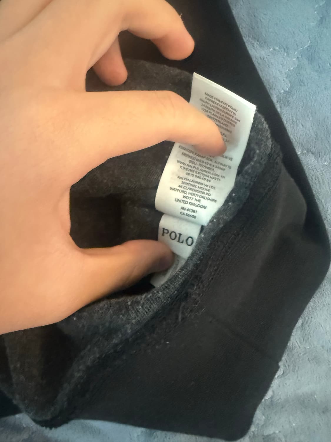 폴로 블랙 맨투맨 상품이미지2