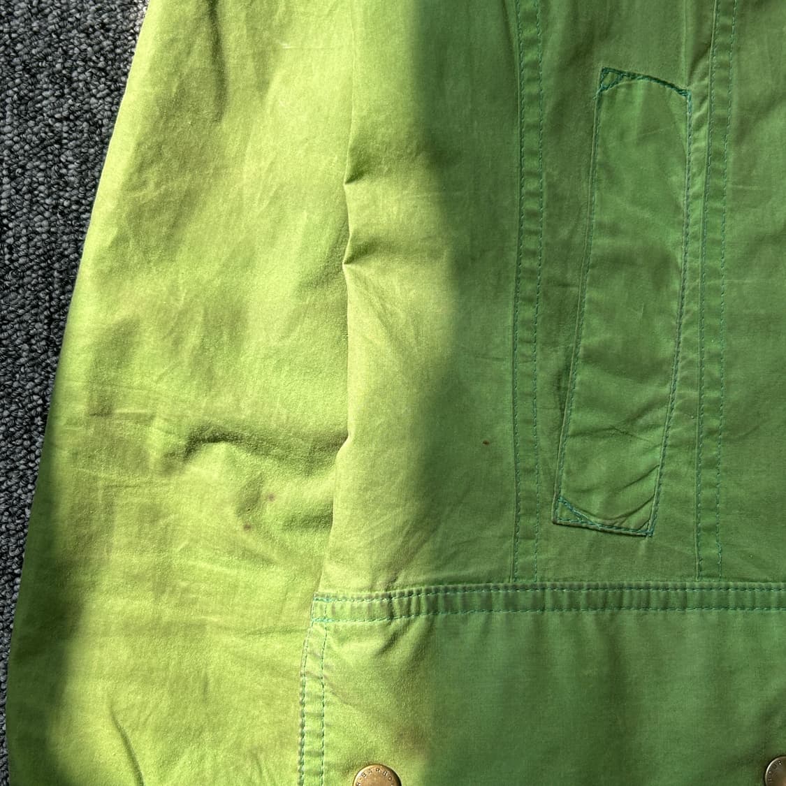 바버 코듀로이 카라 패턴 자켓 상품이미지4