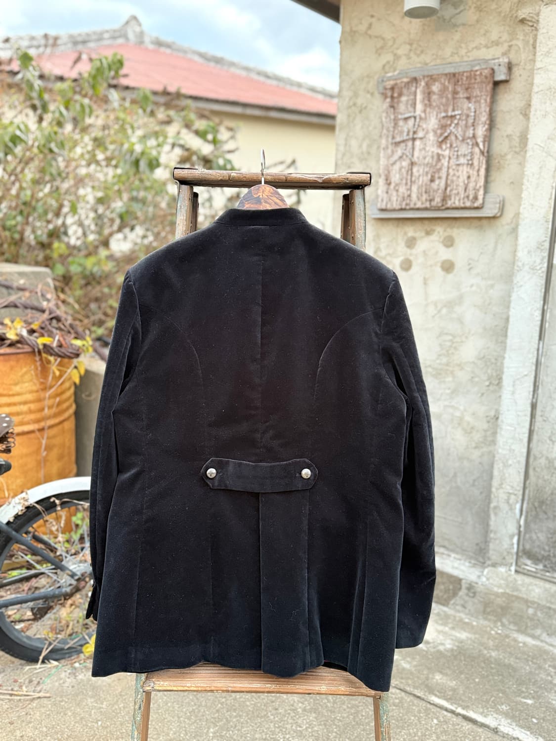 RARE Polo High Neck Collar Velvet Jacket 상품이미지6